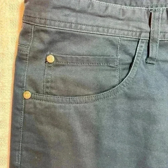 Tiglio Sport Monaco style chinos pants men’s size 36x34 navy straight leg - Picture 2 of 10